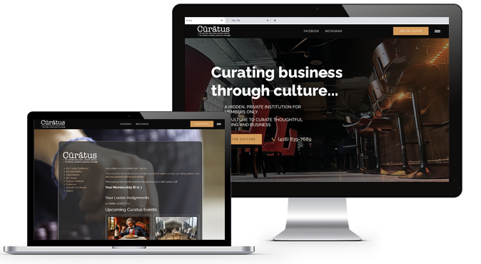 An exclusive wine club member portal